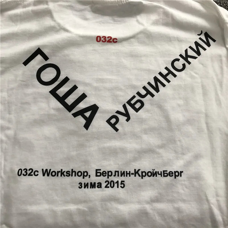 Gosha Building Long Sleeve Youth Hotel Russian  032c HD Digital Print Loose Tide Brand